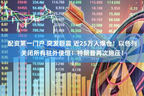 配资第一门户 突发巨震 近25万人爆仓！以色列关闭所有驻外使馆！特朗普再次施压！