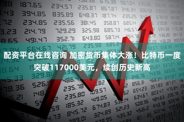 配资平台在线咨询 加密货币集体大涨！比特币一度突破117000美元，续创历史新高